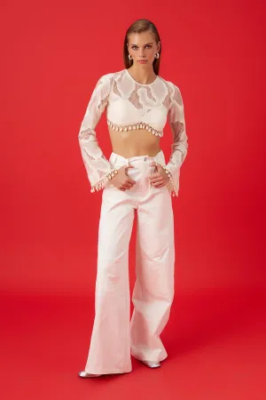 Seashell Accessory Crop Top (Final Sale)