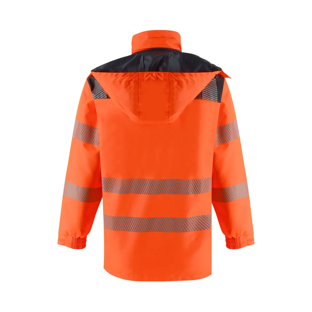 SMASYS Windbreaker Detachable Hooded Reflective Jacket