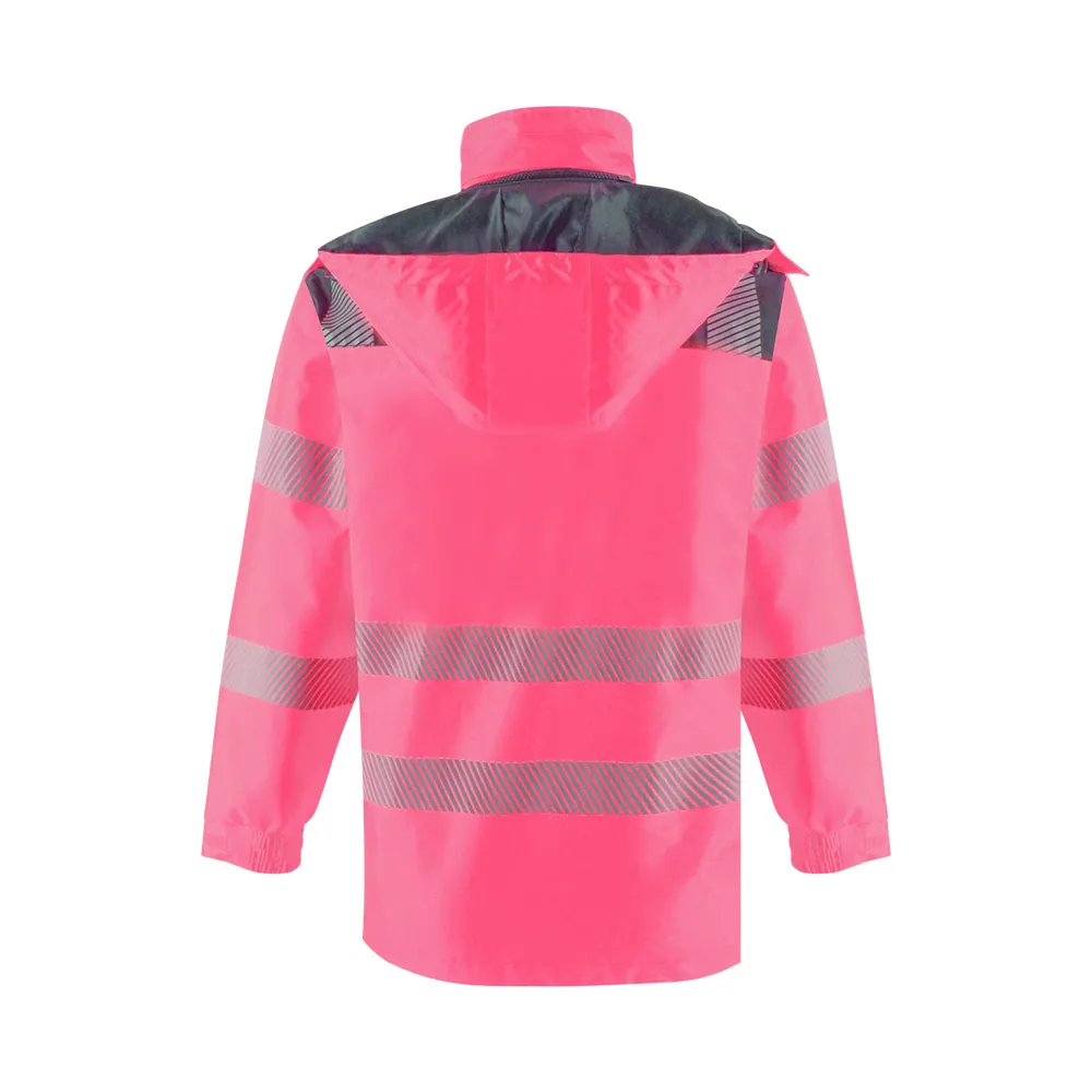 SMASYS Windbreaker Detachable Hooded Reflective Jacket