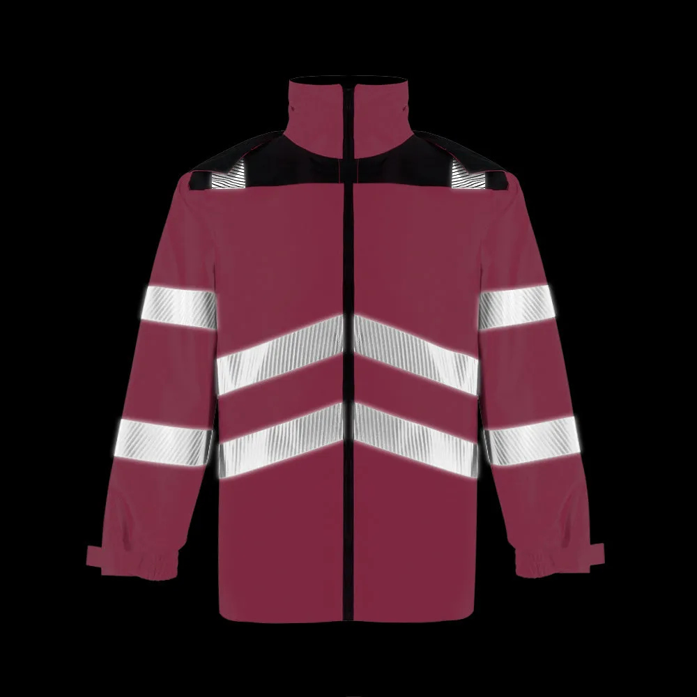 SMASYS Windbreaker Detachable Hooded Reflective Jacket