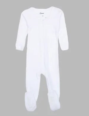 Solid Color White Footed Pajamas