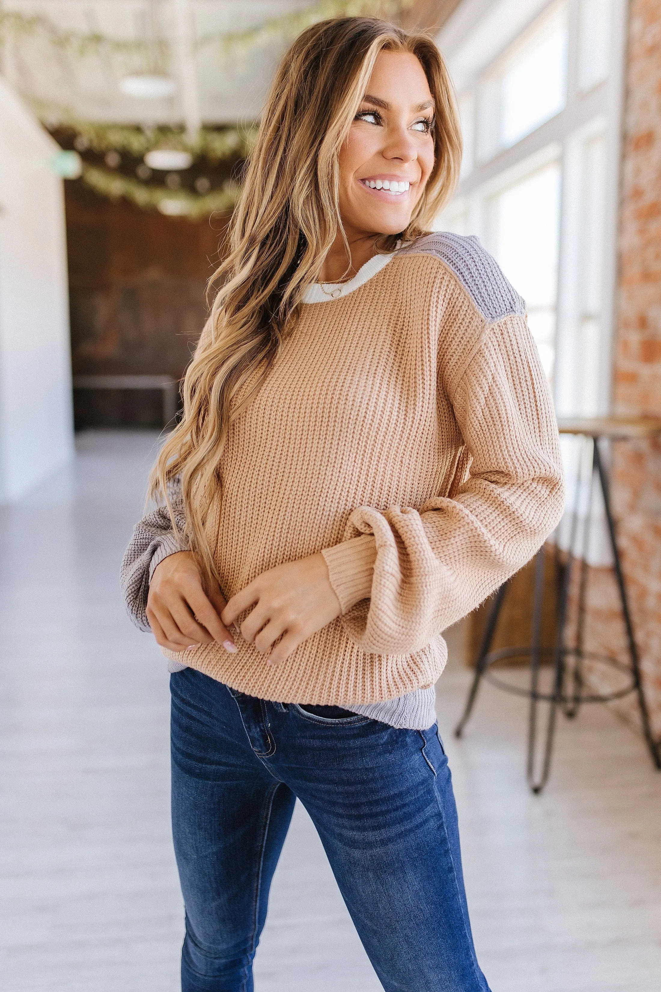 Sydney Color Block Chunky Sweater | DROPSHIP