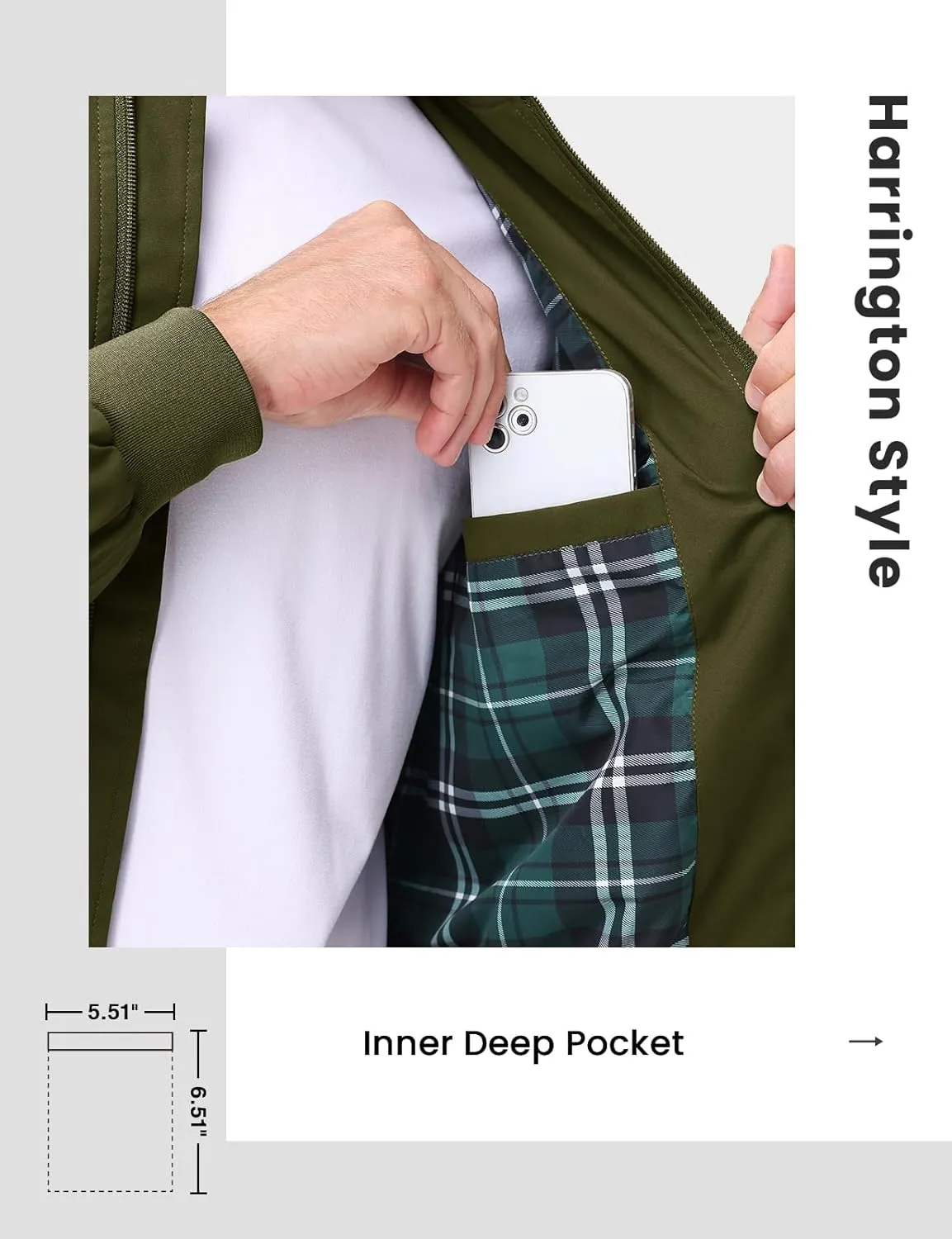 TBMPOY Men's Bomber Jackets Lightweight Light Windbreaker Casual Business Dress Stylish Fall Spring Golf Work
