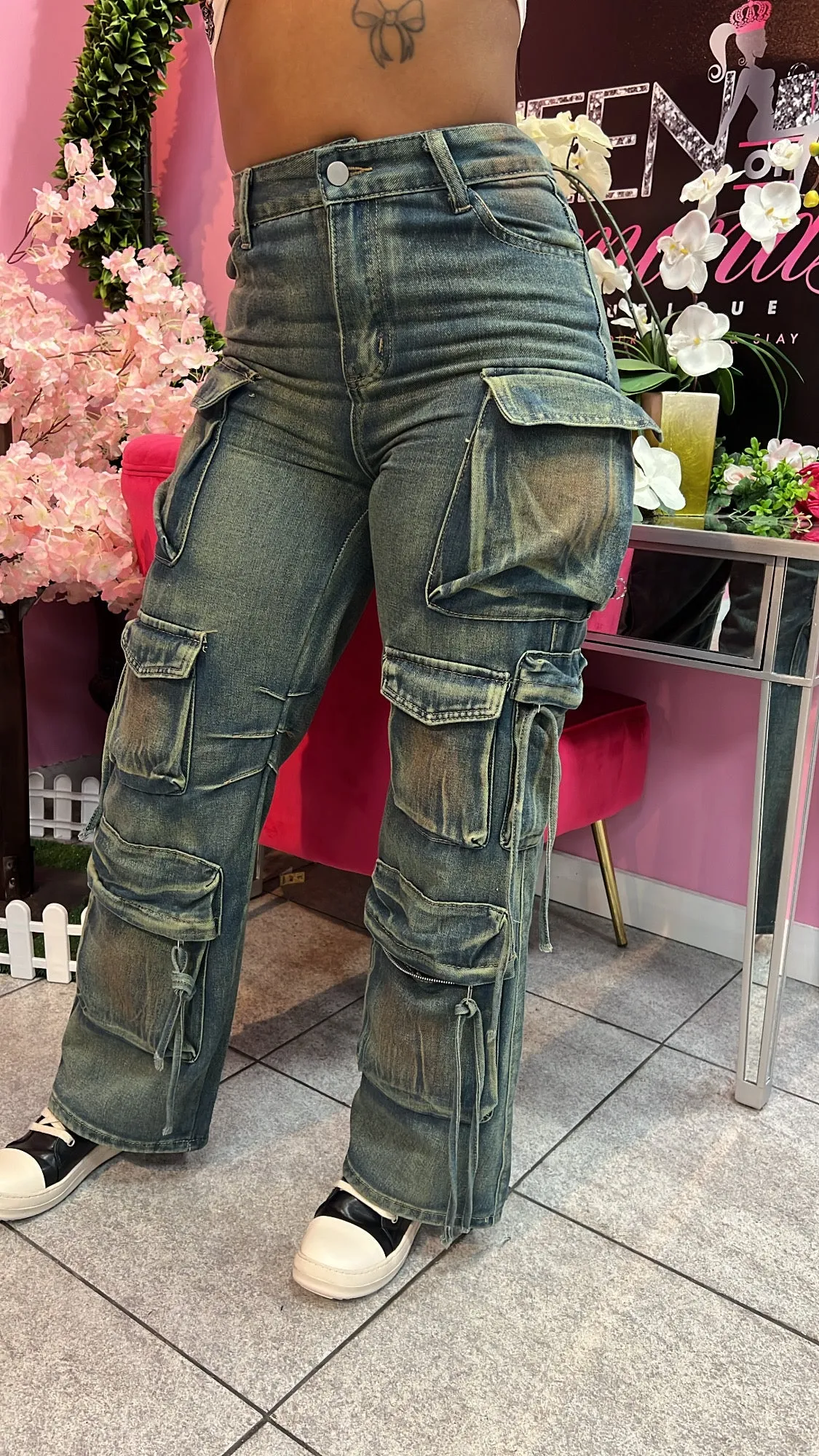 Tinted Cargo Pants