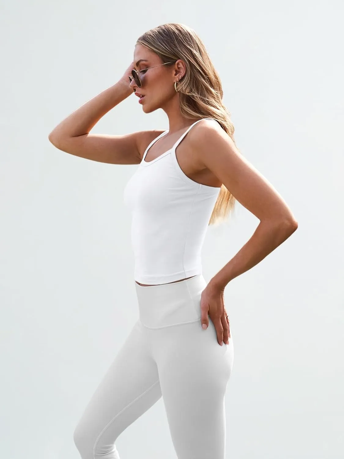 Trendy Queen Womens Spaghetti Strap Tank Tops Adjustable Cute Camisole Going Out Crop Tops Summer Clothes