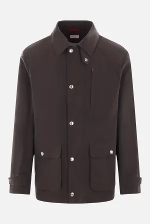 Utility Pattern Cotton Windbreaker