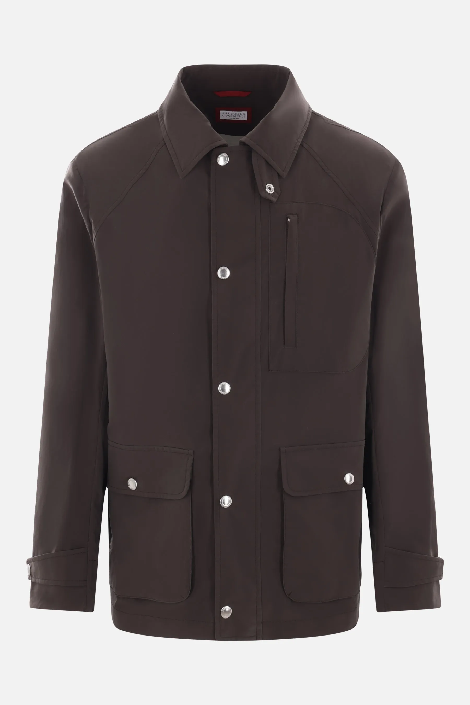 Utility Pattern Cotton Windbreaker