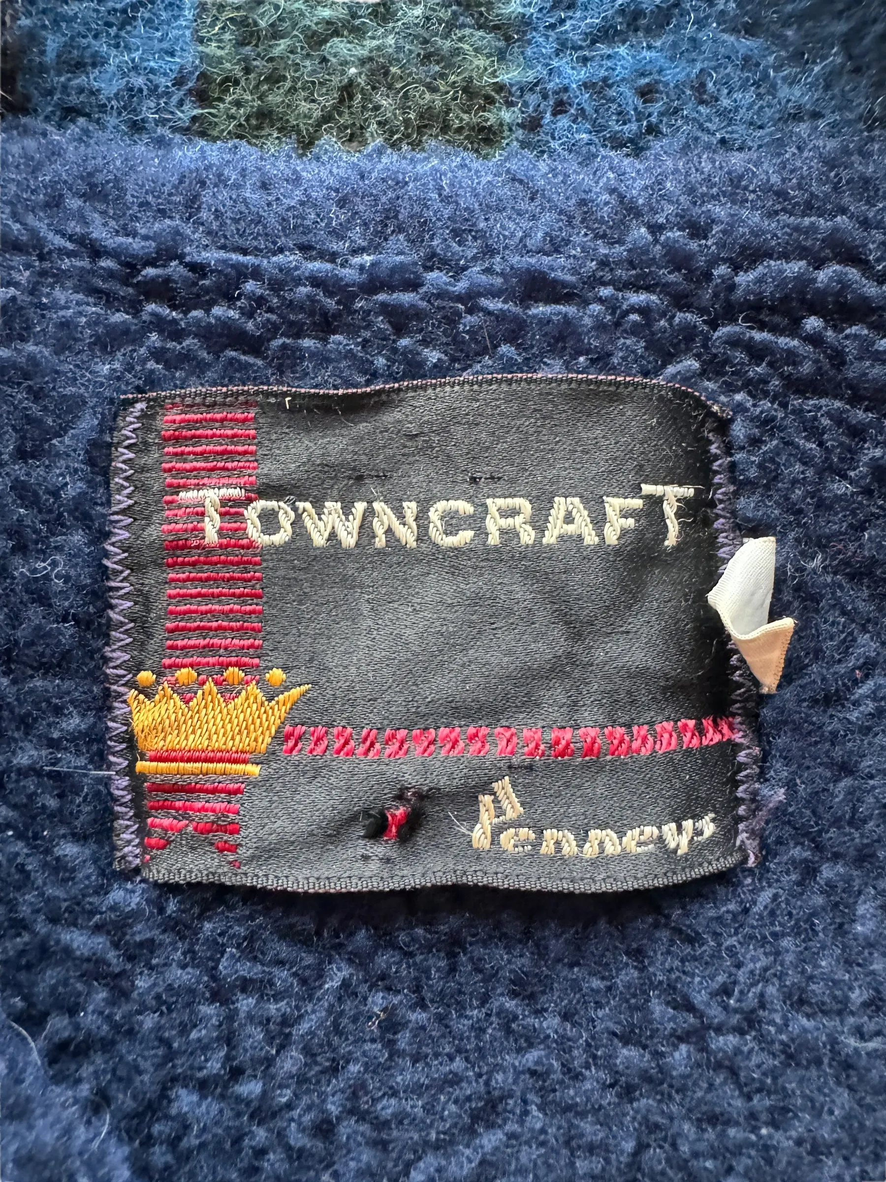 Vintage Penneys Towncraft Fleece Lined Wool Coat SZ M
