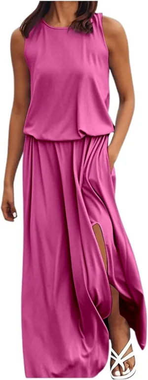Womens Summer Boho Strapless Maxi Dress 2025 Casual Sleeveless Off Shoulder Smocked Tiered Beach Long Sundress